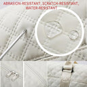 Keoferlo - Stylish Ivory White Duffel Bag, Spacious Gym Tote, Durable Design