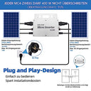 E-Polar - 800W IP65 Waterproof Solar Inverter with WLAN App for Balcony