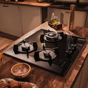 Cecotec Gas Cooker Bolero Squad G 3200S Glass Black - 6250W With WOK Burner