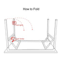 Sogesfurniture Folding Computer Desk with Particle Wood Chipboard Top