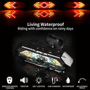 FxinruiA - Remote Control LED Turn Signal for Max G30, Adjustable Direction, Rechargeable Tail Light