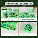 Boxob - 25 Piece Car Track Puzzle Toy Set, Educational Montessori Game Assembly for Kids, Battery-Free Land Series