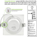 Lumare - Dimmable LED Recessed Spotlight 6W | Set of 9 Warm White Lights