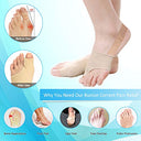 WooTshu - Tailor Bunion Corrector Pads for Pinky Toe Relief, Soft Silicone, Anti-Slip Design, Little Toe Separator