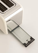 CREATE Retro XL Off White Toaster with 6 Power Levels