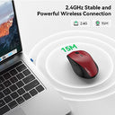 Tecknet - 2.4G Wireless Mouse, 4800 DPI, 6 Adjustable Levels, Silent Design