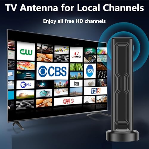 AMZ - Digital TV Antenna With Amplifier, 780+ Miles Range, 4K Support