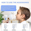 Pgg-Bro - Portable Nebulizer for Kids, Handheld Mesh Inhaler, Cool Mist Steam