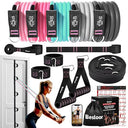 Shop the Besloor Resistance Band Set with handles, door anchor, and ankle strap for effective full-body workouts at home. Ideal for fitness enthusiasts!