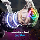 Ozeino - 7.1 Surround Sound Gaming Headset with Noise Canceling Mic & LED Lights