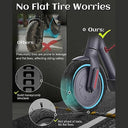 GLDYTIMES 10 inch solid tire for electric scooters, featuring stylish patterns and durable design.