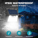 Kolpop - 6 Packs 140 LED Solar Lights with Motion Sensor, IP65 Waterproof