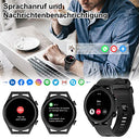 Iowodo - R8Pro Smartwatch with Phone Function, 1.39" Touchscreen, Waterproof, Heart Rate Monitor