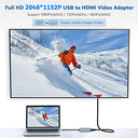 Ablewe - USB to HDMI Adapter, Aluminum, Supports Mac & Windows, 4K Video Output