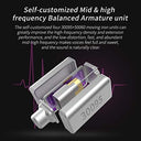 Cca - CCA C10 HiFi IEM Headphones, 4BA 1DD Hybrid Drivers, Detachable Cable