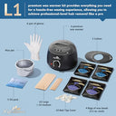 Lifestance - Wax Warmer Kit with 45 Accessories & Lavender Hair Removal Wax Beads