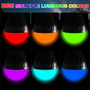 Pemotech - 5 Pcs Tent Lights, 4 LED & 1 RGB, Adjustable Colors, Portable Battery