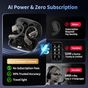Letwesaf - Wireless AI Language Translation Earbuds for 144 Languages, Real-Time Communication, Bluetooth Connectivity