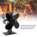 Baaroo - 4-Blade Non-Electric Stove Fan for Efficient Heat Distribution