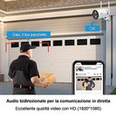 NGTeco - Wireless Security Camera with 9000mA Battery, PIR Motion Detection, Color Night Vision, 2-Way Audio