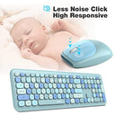 Mofii - Silent Wireless Keyboard and Mouse Combo, Slim Compact Design, 2.4G USB