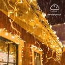 Gylefy - 10m Waterproof Outdoor String Lights, 400 LEDs, 8 Modes, Plug-in