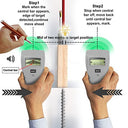 Amazon Basics - 3-in-1 Deep-Detection Stud Finder with LCD Screen, White