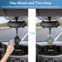 Jdhdl - Rotatable Rear View Mirror Phone Holder, Compatible with 4-7 Inch Phones