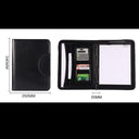 JFDBGU A4 Portable Folder With Calculator - black