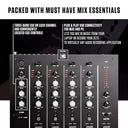 Numark - M6 USB 4-Channel DJ Mixer with Built-In Audio Interface