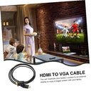 Hemoton Hdmi to Vga Adapter for Laptops - High Resolution 1080p