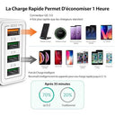 Aioneus - 40W Fast USB Charger with 4 Ports, QC3.0 for iPhone & Samsung
