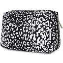 Shop the Narwey Cute Cheetah Makeup Bag with compartments for travel and toiletries. Perfect for women and girls on the go! Keywords: makeup bag, travel organizer, toiletry bag