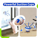 Petcronies - 4 in 1 Automatic Cat Toy with Fluttering Butterfly & Moving Feathers