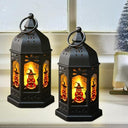Nuyhadds - Decorative Vintage Halloween Lanterns With Electric Candle Light