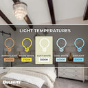 Bulbrite - 5W LED B11 Filament Bulb, 3000K Warm White, E12 Base, Clear Glass