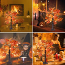 Estviig - 24 LED Maple Leaf Tree Light for Indoor Autumn Decor, 60cm