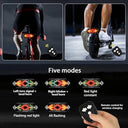 FxinruiA - Remote Control LED Turn Signal for Max G30, Adjustable Direction, Rechargeable Tail Light