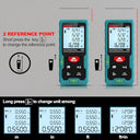 Kiprim - High Accuracy Laser Distance Measure 165ft, Compact Design, Backlit LCD