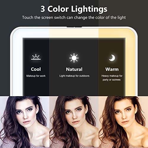 BeautyGlow - Rechargeable Makeup Mirror With 80 LEDs, 3 Color Light, Portable