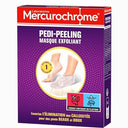 Transform your feet with Mercurochrome's Pedi-Peeling Exfoliating Mask. Eliminates calluses effectively in just one use. Achieve soft, beautiful feet today! Keywords: exfoliating mask, soft feet, callus removal