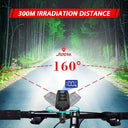 Rehkittz - 3300 Lumen Rechargeable Bike Lights Set with 9 Modes & Power Display