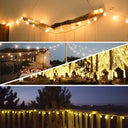 Augone - 120 LED Warm White Fairy Lights, 15m, Indoor/Outdoor Use, Plug-In