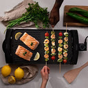 Cecotec - 2600W Electric Griddle with Durable Aluminium Plate, Black Finish