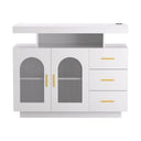 Artiss LED Buffet Sideboard with 3 Drawers