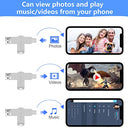 SHZNJXD 512GB USB Flash Drive in silver, showcasing its sleek design and multiple ports.