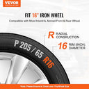 VEVOR 16 inch wheel rim cover hubcaps, durable and scratch-resistant design