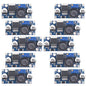 Pack of 10 BULVACK LM2596 DC-DC Buck Converter, Step Down Power Module, DIP Output 1.25V-30V 3A, Color 10, Weight 4.6 oz