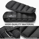 Sportneer - Adjustable Ankle Weights for Fitness, 5lbs Each, 2-Pack