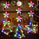 Lyubasa 3Pcs Battery Powered Christmas Window Lights Decor